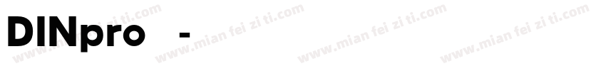 DINpro 常规字体转换